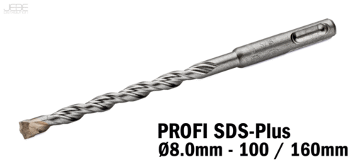 Foret à percussion PROFI SDS-Plus  Ø8.0mm - 100 / 160mm