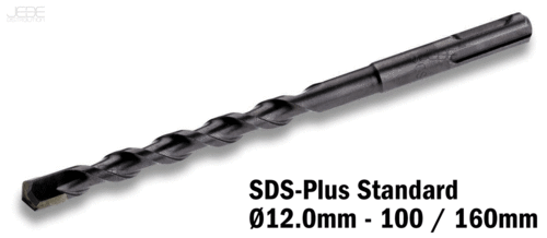 Foret à percussion SDS-Plus Standard Ø12.0mm - 100 / 160mm