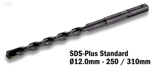 Foret à percussion SDS-Plus Standard Ø12.0mm - 250 / 310mm
