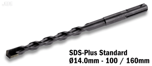 Foret à percussion SDS-Plus Standard Ø14.0mm - 100 / 160mm