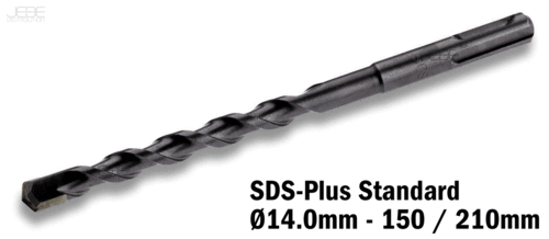 Foret à percussion SDS-Plus Standard Ø14.0mm - 150 / 210mm