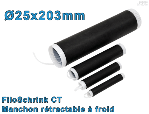 FiloShrink CT tube rétractable à froid Ø25x203mm