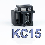 KC15 Clips de bord pour profil de 0.7 à 3mm d'épaisseur
