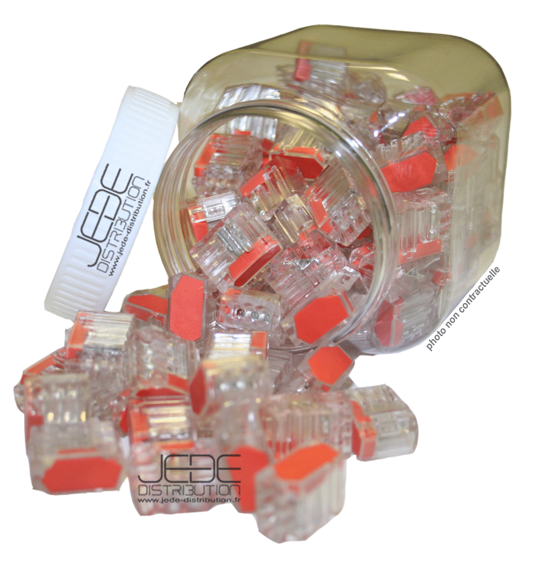 49 connecteurs auto transparent 8 entrées pour fil 0.75-1.5mm² WAGO