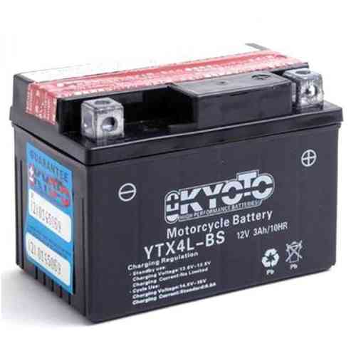 Batterie moto YT4L-BS, YTX4L-BS, CTX4L-BS, GT4L-BS 12V 3Ah