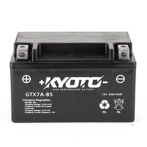 Batterie moto YTX7A-BS étanche sans entretien 12V 6Ah