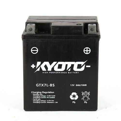 Batterie moto YTX7L-BS GTX7L-BS étanche 12V 6Ah/ 85A