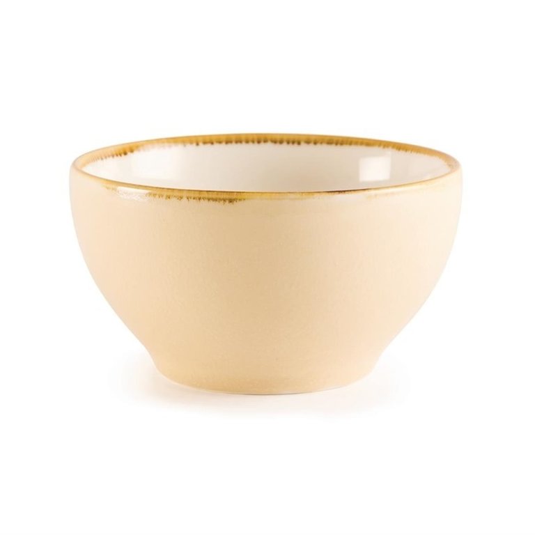 6 Olympia Kiln sandstone porcelain bowls Ø14cm 635ml