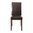Bolero dark brown faux leather chair