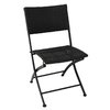 Black Wicker Folding Chair Set (Pack of 2)