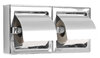 Double stainless steel toilet paper holder
