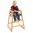 Wooden stacking high chair for child