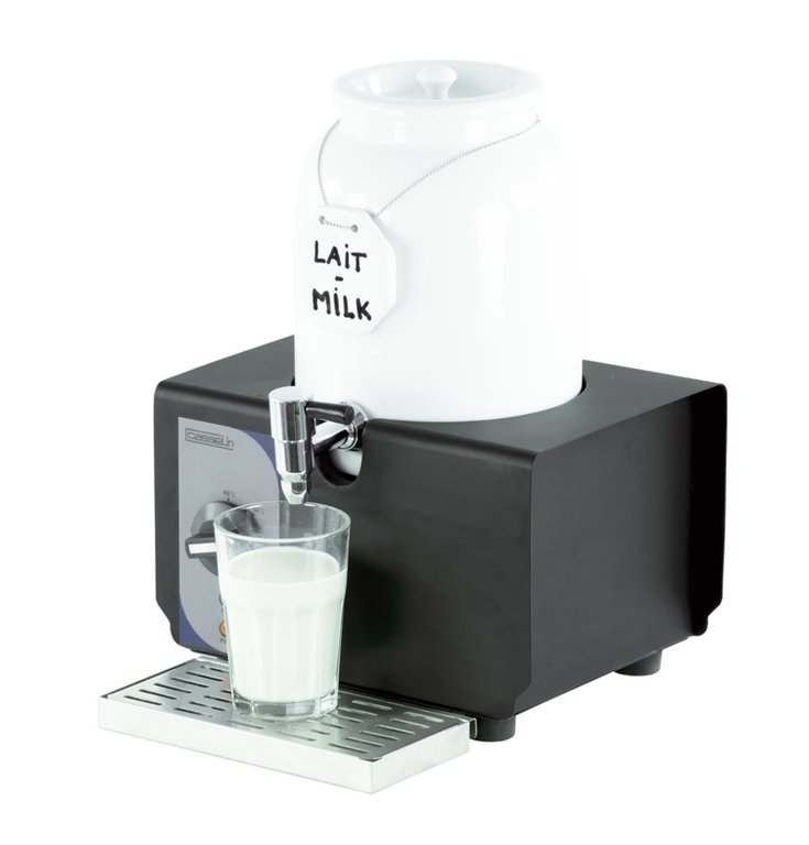 4Ltr hot milk dispenser with porcelain pot