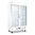 Upright double door white display fridge 944Ltr Polar