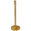 Brass plated stainless steel reception post with round-headed