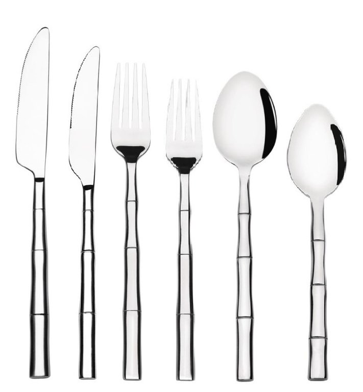 Olympia Cinnamon 72 piece stainless steel cutlery set