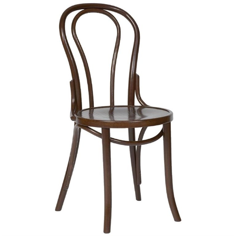 Fameg curved beech wood designer bistro chair