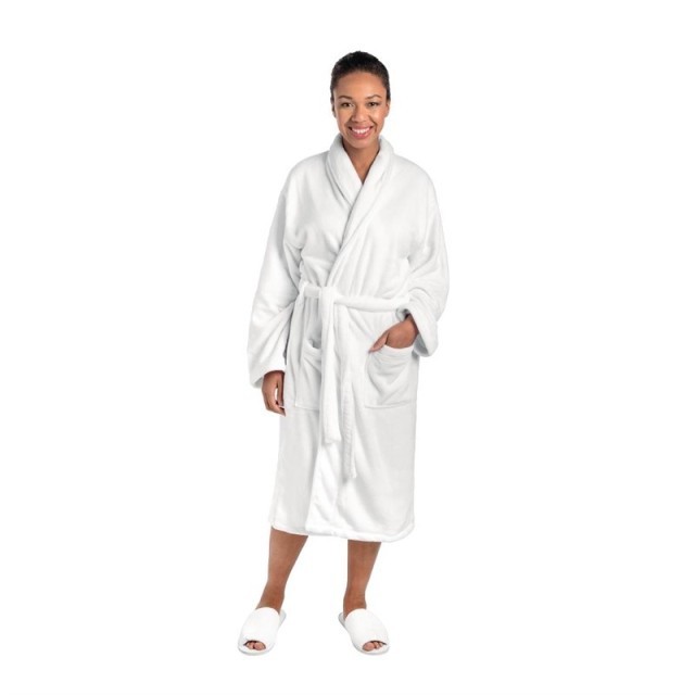 Vienna Mitre Comfort white unisex bathrobe