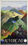 Poster   Auvergne  SNCF 1938  Andre Giroux