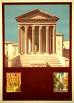 Affiche  Vienne le Temple d'Auguste et de Livie  Avant la Lettre   1923   H. Lety