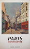 Affiche Paris  Montmartre  SNCF  1953   Utrillo