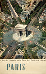 Poster   Paris  l' Arc de Triomphe  1960  Henrard