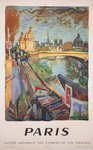 Poster  Paris   Pont Notre Dame   1953   SNCF   Planson