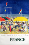 Affiche    Van Dongen Kees  Normandie  Deauville  Le Bar au Soleil    SNCF  1960