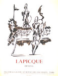 Poster  Lapique  Charles  Dessins Exposition  Villand Galanis Paris   1962