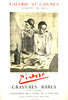 Affiche Picasso Pablo   Galerie 65  Exposition  Gravures Rares Cannes  1966