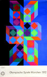 Original Poster  Olympic Games  Munich  1972  Vasarely  Victor