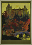 Poster Chateau de Chastellux   Circuit du Morvan  PLM  1923  Roger Soubie