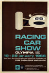 Poster Racing Car Show  1966  Present By The Britsh Racing and Sports Car Club
