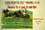 Affiche   Courses de Chevaux  Morlaix  1934    F R