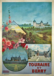 Affiche  Touraine et Berry  1925    Hugo D'Alési