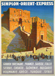 Affiche  Simplon Orient Express  Alep  1927  Jean de la Nézière