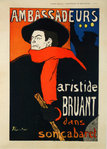 Supplément  Chansonniers de Montmartre  Aristide Bruant  1906  Toulouse Lautrec