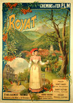 Poster   Royat     Chemin de Fer PLM      Annonyme Circa   1910