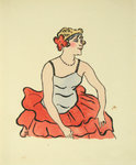 Lithographie   Moulin Rouge    L'Etoile du Quadrille  1925   Van Houten
