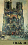 Affiche  Reims  La Cathédrale  1961  Maurice  Utrillo