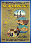 Affiche    Sud Express    Chemin de Fer Orléans  Midi    1922    Charles  Alo