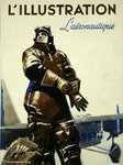 Affiche Couverture Revue L'Illustration  L'Aeronautique  1936   A Brenet