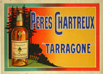 Affiche Porte Menu   Péres Chartreux   Tarragone  Circa 1930