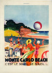 Poster   Monte Carlo   The Sun  The Sun  1931  L'Illustration sea