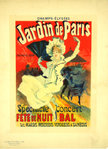 Lithographie  Jardin de Paris   1897  Jules Cheret   Les Maitres de L'Affiche Plate n°65