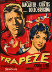 Affiche  Trapéze   Burt Lancaster  Tony Curtis Gina Lollobrigida circa 1950 A Bertrand