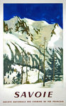 Poster   Savoie  SNCF  1954   Fontanarosa