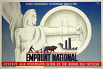 Affiche  Emprunt National   Circa 1930  Jean Carlu