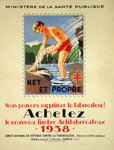 Poster  Buy The New Ant TB Stamp  1938   R  Serres