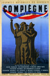 Affiche  Compiégne  1946  Journée nationale du Souvenir   Guy  Georget
